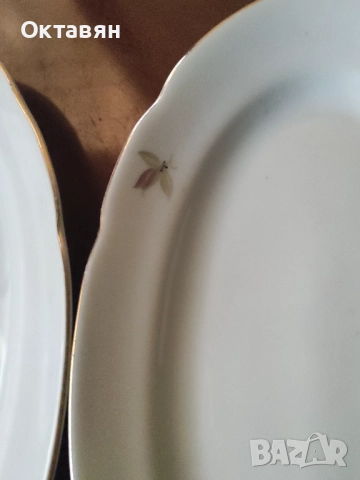 Порцеланово плато,чинии елипса, снимка 4 - Сервизи - 52854588