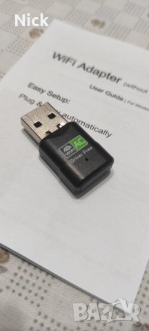 WiFi adapter 2.4/5ghz, снимка 5 - Мрежови адаптери - 43142863