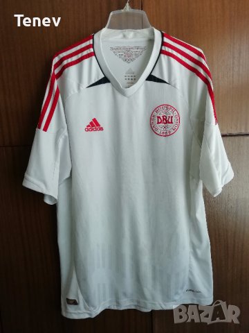 Denmark Adidas оригинална тениска футболна фланелка Дания L