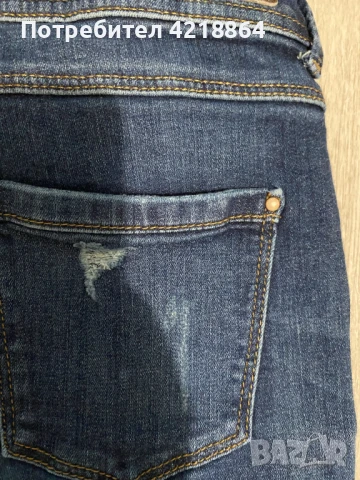 Дънки M&S indigo- С кръпки, снимка 8 - Дънки - 51141249