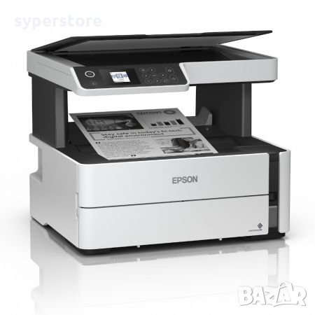 Принтер Мастиленоструен Мултифункционален 3 в 1 Черно - бял Epson EcoTank M2170 Принтер, скенер и ко, снимка 1 - Принтери, копири, скенери - 33561063