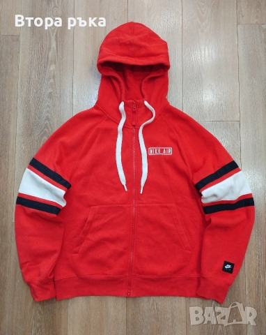 Nike air fleece горнище мъжка оригинален , снимка 4 - Спортни дрехи, екипи - 52630843