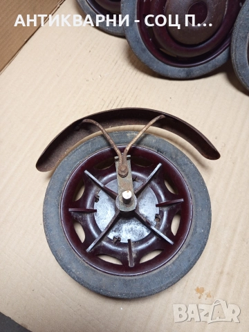 Комплект Соц Стари Джанти Колела За Ретро Децки Колички. , снимка 5 - Антикварни и старинни предмети - 52618871