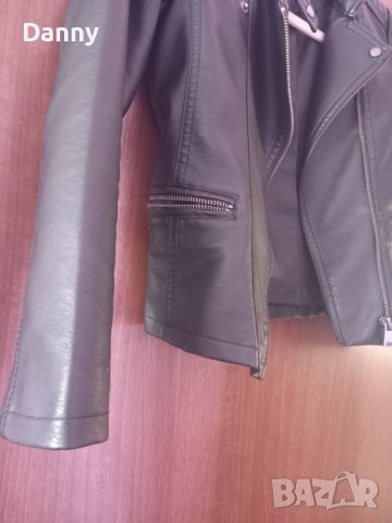 Кожено яке ONLY 140 см, снимка 10 - Детски якета и елеци - 44001219