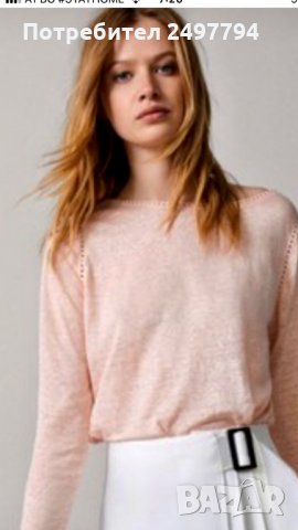 Ленена блуза Massimo Dutti , снимка 3 - Блузи с дълъг ръкав и пуловери - 28718216