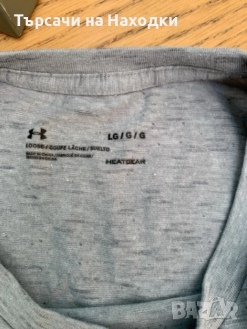 Тениска Under Armour L Large  grey and black в отлично състояние, снимка 2 - Тениски - 51821482