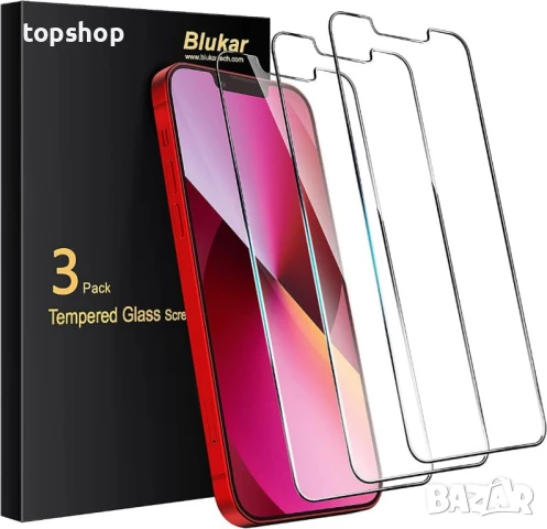 Blukar 3бр. протектори за iPhone 14/13/13 Pro 6,1 инч Screen Protector