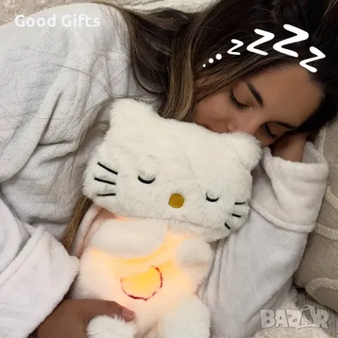 Дишаща Плюшена играчка Hello Kitty Котенце, Плюшена играчка за сън, снимка 7 - Плюшени играчки - 48423435