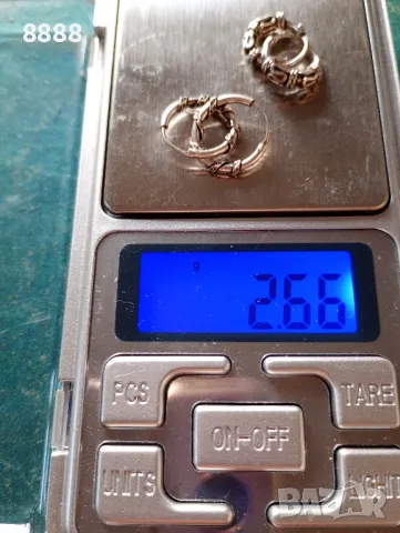 Сребърни обеци , снимка 1