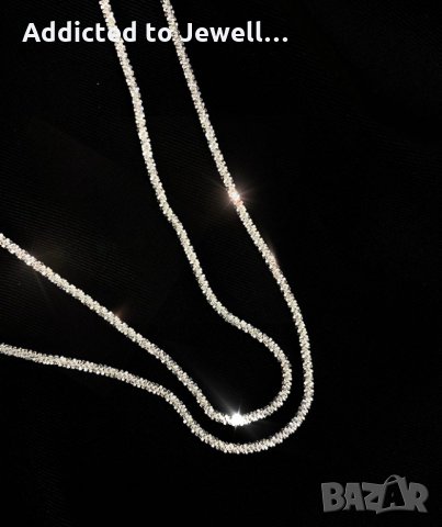 Тотална разпродажба - 50% Сребърно колие /7528/, снимка 4 - Колиета, медальони, синджири - 34909397