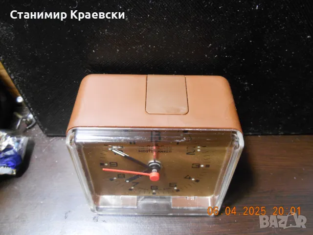 Meister Anker Quartz Alarm Clock -Vintage 70 made in GDR, снимка 3 - Антикварни и старинни предмети - 50197273