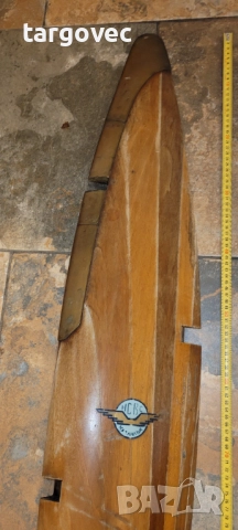 Дървена перка от стар военен самолет България, снимка 2 - Антикварни и старинни предмети - 52646010