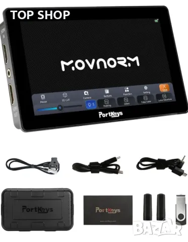 Portkeys LH5P II Field Monitor,Сензорен екран,Метална рамка,Bluetooth,2200 NIT | 5,5 инча, снимка 2 - Обективи и филтри - 48933556