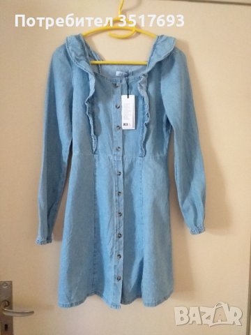 Дънкова рокля WOW 146 / 152 / 158 XS, снимка 2 - Детски рокли и поли - 38375132