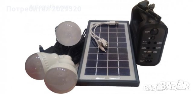 GDLITE 3 Соларна система за домашно и къмпинг осветление , снимка 2 - Къмпинг осветление - 27686098