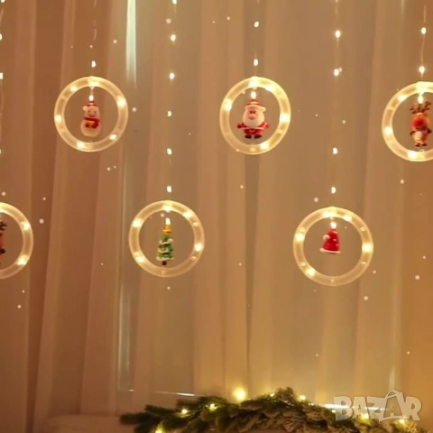 Светещи LED рингове с коледни фигурки , снимка 8 - Декорация за дома - 52087062