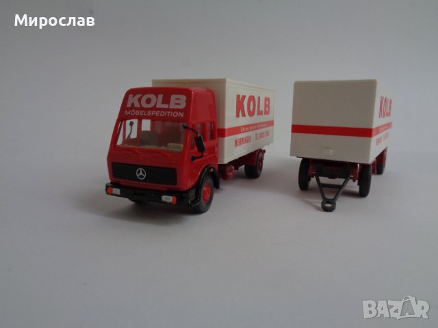  WIKING H0 1/87 КАМИОН ТИР РЕМАРКЕ ИГРАЧКА MERCEDES МОДЕЛ, снимка 2 - Коли, камиони, мотори, писти - 42948391