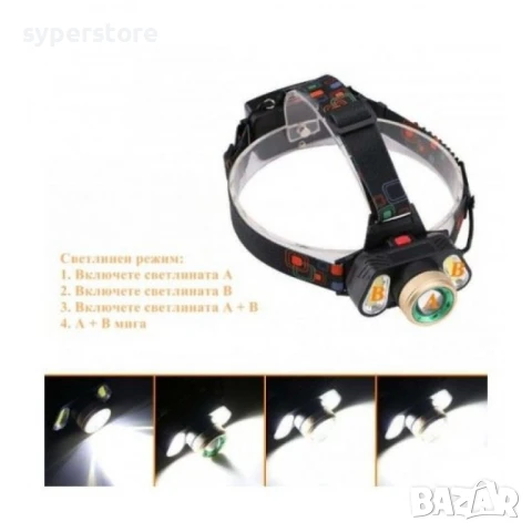 Фенер Челник Digital One SP01123 T109 2 бр. мощни батерии, мощен презареждащ се, с 2 допълнителни ле, снимка 3 - Друга електроника - 51147968