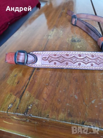Стара кожена ремъчка,ремък за пушка #11, снимка 2 - Други ценни предмети - 32922608