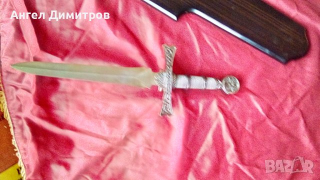 Страхотен тамплиерски меч за стена, снимка 9 - Антикварни и старинни предмети - 36648732