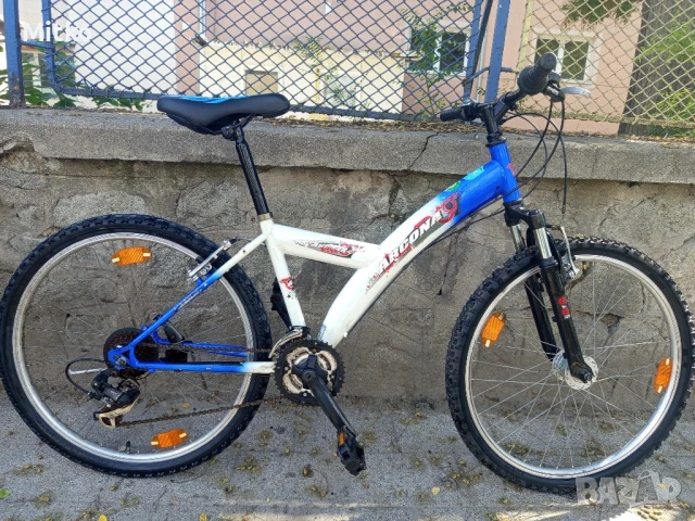 26 цола алуминиев велосипед с 21 скорости усилени капли амортисьори предни като нов в перфектно  , снимка 2 - Велосипеди - 51288709