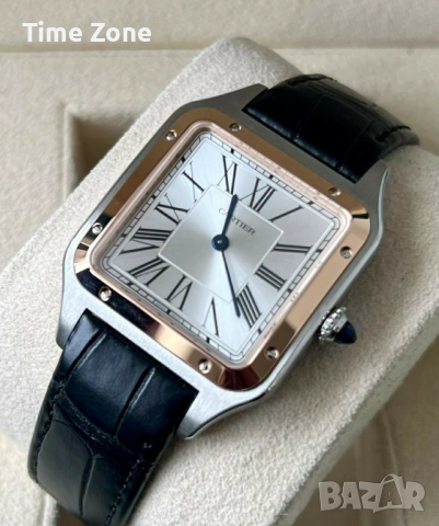 Cartier Santos - Dumont 38mm SWISS Movement Steel Rose Gold Дамски / Унисекс Различни Варианти, снимка 4 - Дамски - 52996801