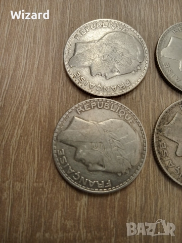 лот 10 франка 1930 32 34 Франция сребро, снимка 6 - Нумизматика и бонистика - 52030311