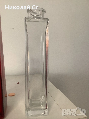 Ваза за цветя стъкло  Арт Нуво отличен състояние цена за 3 броя, снимка 2 - Антикварни и старинни предмети - 53084189