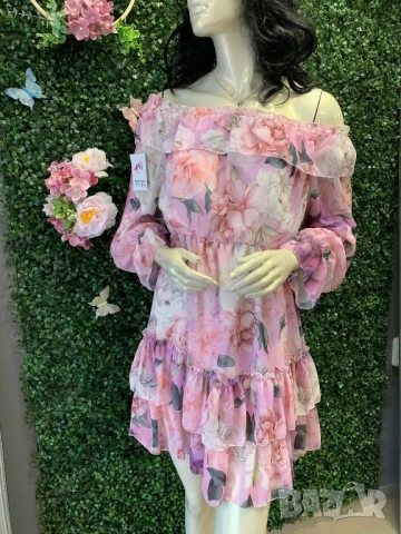 шифонени рокли , снимка 3 - Рокли - 50871934