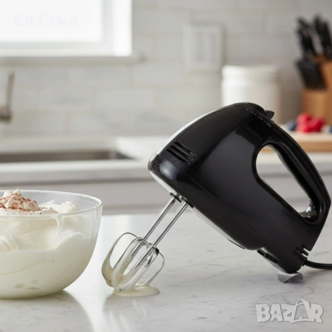 Ръчен миксер – 250W мощност, 7 скорости и 4 бъркалки за бързо и удобно готвене, снимка 4 - Миксери - 53573930