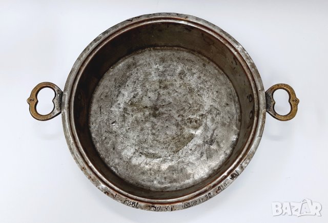 Старинна медна тава 1932, маркировки(9.3), снимка 4 - Антикварни и старинни предмети - 43603724