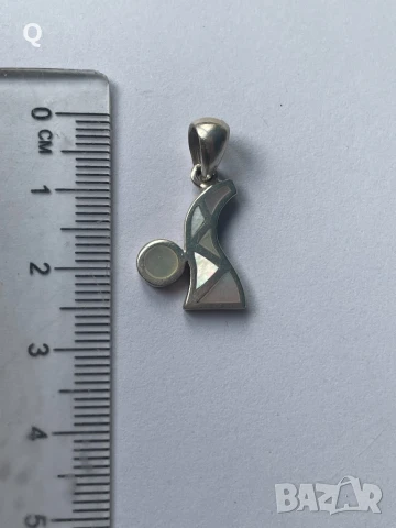 Сребърен комлект със седеф,проба 925 (14), снимка 4 - Обеци - 50979092