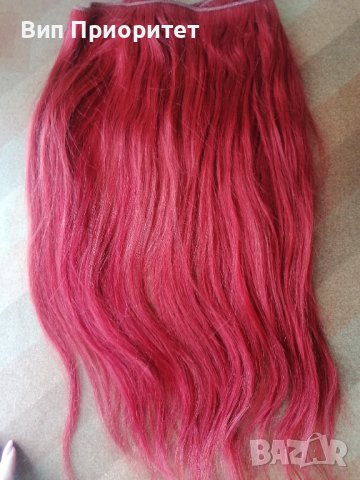 Червени екстеншани богати , качествени , впечатляващи. , снимка 5 - Аксесоари за коса - 38385338