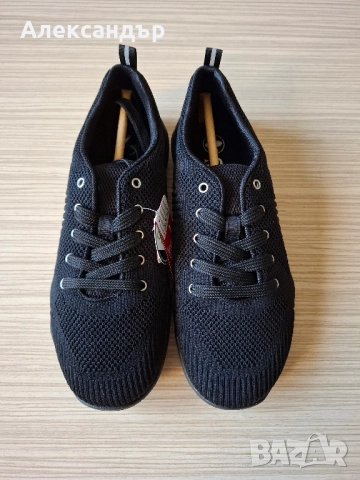 Нови дамски черни обувки Rieker, снимка 2 - Маратонки - 52632109