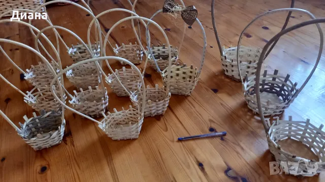 Плетени кошници, снимка 4 - Декорация за дома - 49871060