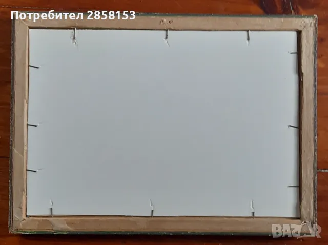 Стара картина гваш, снимка 4 - Антикварни и старинни предмети - 49337291