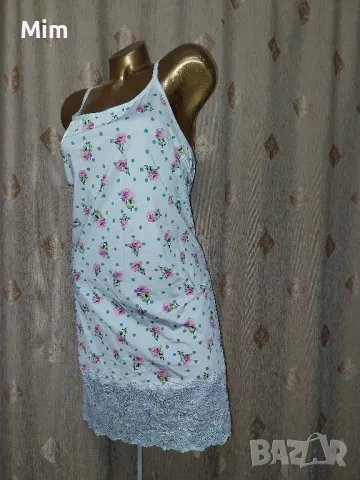 CELLBES 54/56 Бяла нощница на рози за едра дама , снимка 3 - Нощници - 48830483