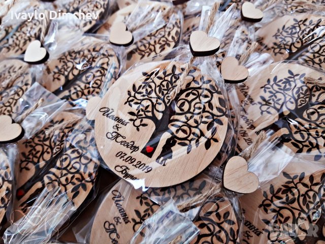 Сватбени подаръци за гостите и покани за сватба, снимка 10 - Сватбени аксесоари - 18221189