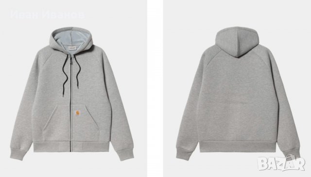 ЯКЕ С КАЧУЛКА CARHARTT WIP CAR-LUX HOODED размер Х, снимка 7 - Якета - 38800757
