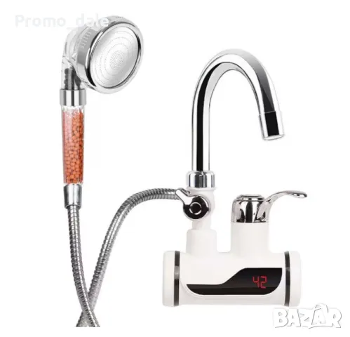 Нагревател за вода 3000W, проточен бойлер с твърд чучур с душ слушалка, снимка 3 - Бойлери - 47723543