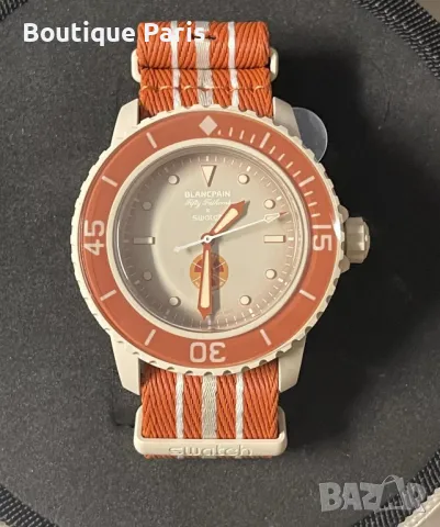 Blancpain x Swatch Scuba Оригинален часовник , снимка 2 - Мъжки - 49961512