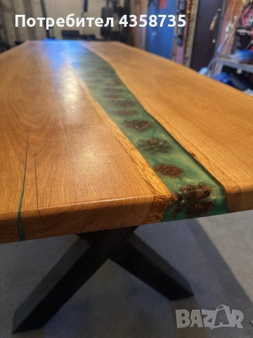 Трапезна Маса с Епоксидна смола, снимка 8 - Маси - 53126339