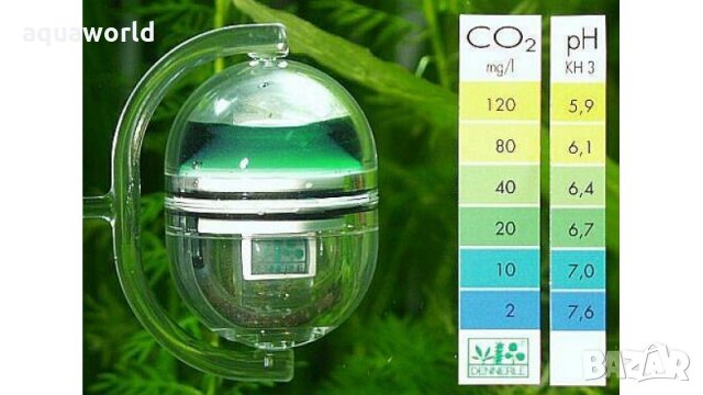 "ПРОМОЦИЯ" Продължителен тест Dennerle CO2 long­term test Correct + pH, снимка 2 - Оборудване за аквариуми - 35588458