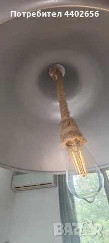 Стилна ретро лампа, снимка 8 - Лампи за таван - 51053478