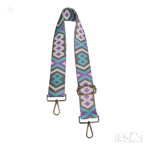 Цветна дръжка за чанта, текстилна , снимка 3 - Чанти - 34125527