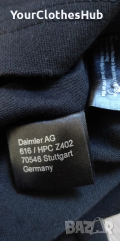 НОВА Mercedes-Benz S size Мъжка блуза с дълъг ръкав и яка, снимка 5 - Блузи с дълъг ръкав и пуловери - 52928366