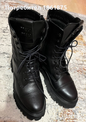 Дамски боти естествена кожа 38н, снимка 4 - Дамски боти - 51981685