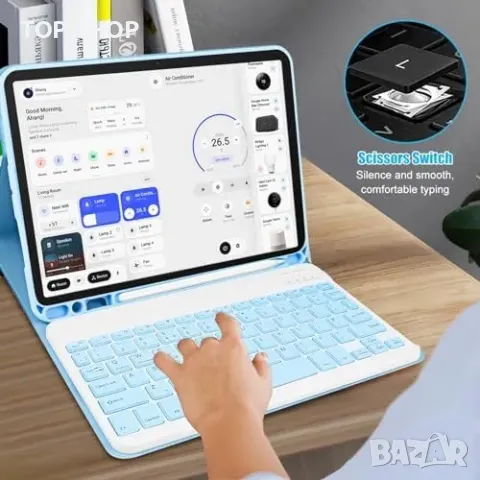 Нов Модерен калъф за таблет iPad Pro 11" 2024 с отделяща се клавиатура, снимка 4 - Друга електроника - 49321277