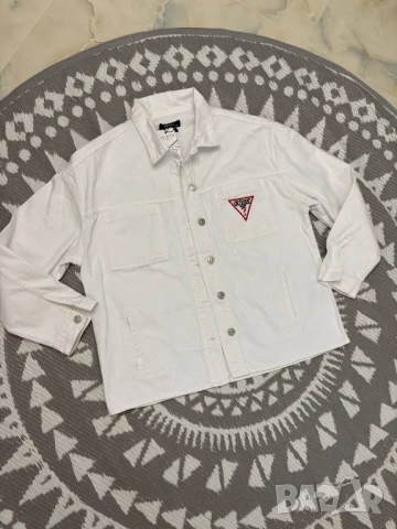 Деним яке/риза Бродирано лого  guess