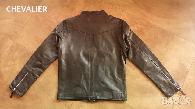 Jack & Jones JPRBLIST Leather BOMBER Lamb размер S естествена кожа 6-27, снимка 2 - Якета - 27109621
